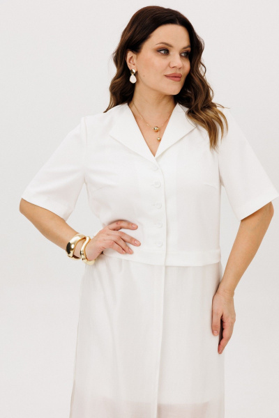 Блуза, юбка ANIDEN 6128-1 молочный - фото 8