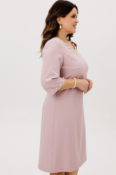 Платье ANIDEN 719-4 пудровый - фото 8
