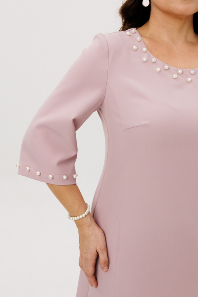 Платье ANIDEN 719-4 пудровый - фото 6