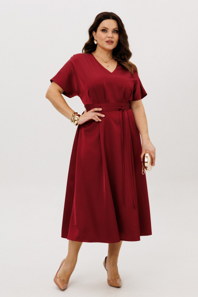 Платье ANIDEN 721-1 бордо - фото 3