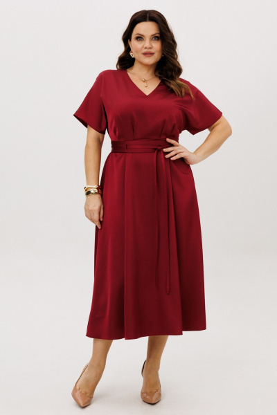 Платье ANIDEN 721-1 бордо - фото 2