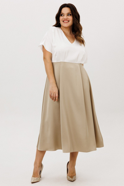 Платье ANIDEN 721-2 бежевый - фото 10