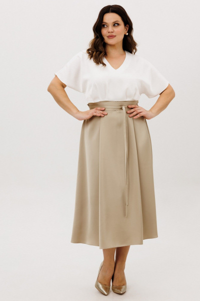 Платье ANIDEN 721-2 бежевый - фото 8