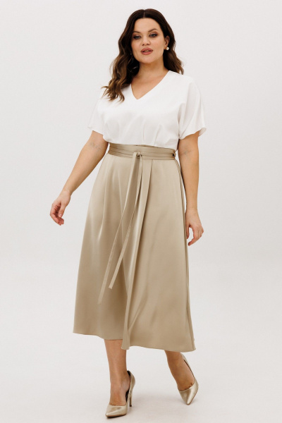 Платье ANIDEN 721-2 бежевый - фото 7