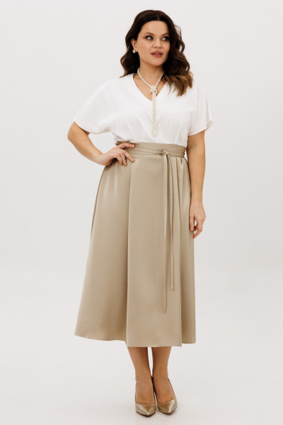 Платье ANIDEN 721-2 бежевый - фото 3