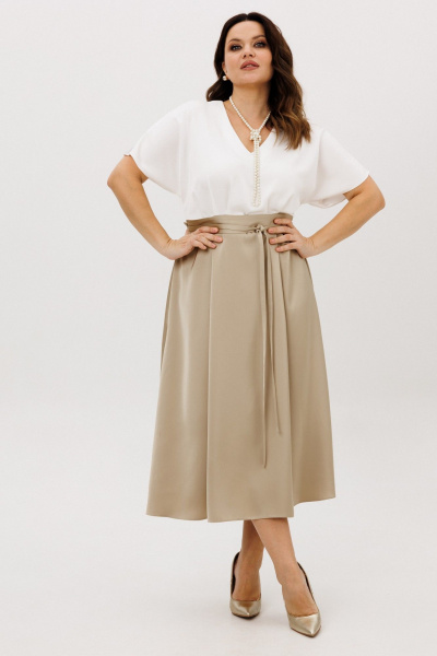 Платье ANIDEN 721-2 бежевый - фото 2