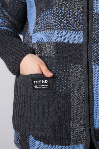 Кардиган BONADI 1865 голубой - фото 4