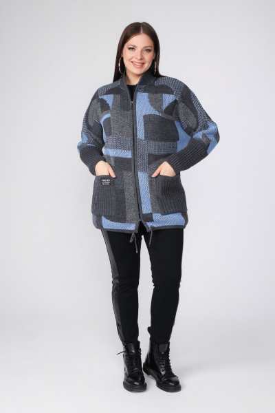 Кардиган BONADI 1865 голубой - фото 1