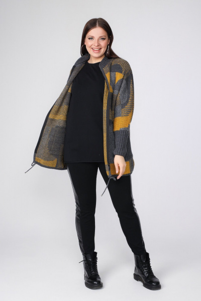 Кардиган BONADI 1865 горчица - фото 6