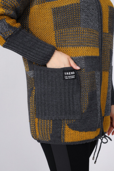 Кардиган BONADI 1865 горчица - фото 4