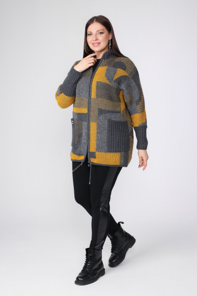 Кардиган BONADI 1865 горчица - фото 2