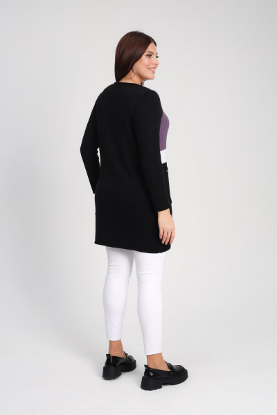 Туника BONADI 1899 черный-баклажан - фото 5