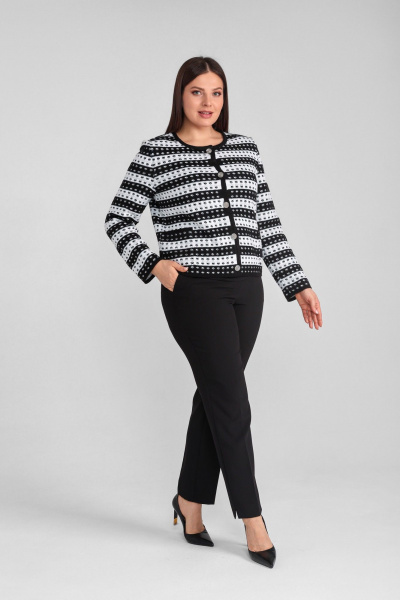 Жакет BONADI 1879 черно-белый - фото 3