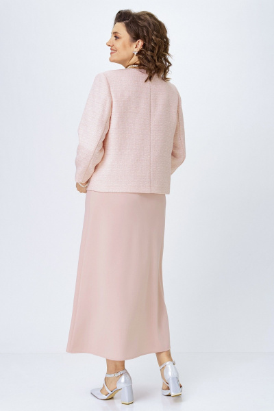 Жакет, платье Alani Collection 2514 пудра - фото 11
