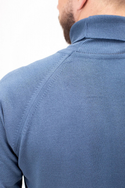 Демисезонный мужской свитер прямого силуэта с воротником Полесье С3070-17 7С1581-Д43 182,188 габардин - фото 5