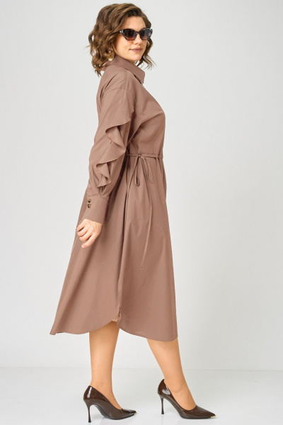 Платье EVA GRANT 7223 мокко - фото 8