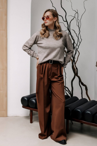 Свитер Полесье С3766-24 5С2198-Д43 158,164 кофейный - фото 2