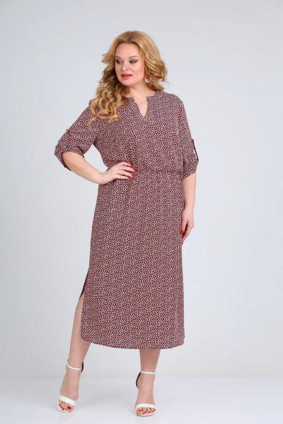 Платье СиБон 0246 бордо - фото 2