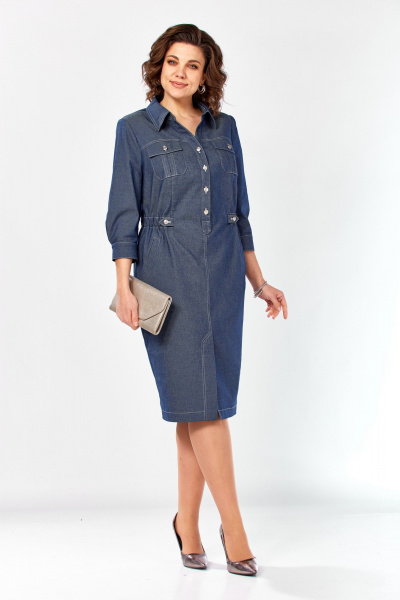 Платье Tensi 410 джинс - фото 4