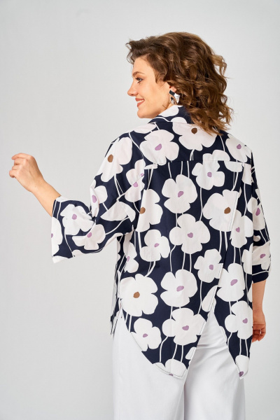 Блуза Michel chic 786/1 цветы - фото 6