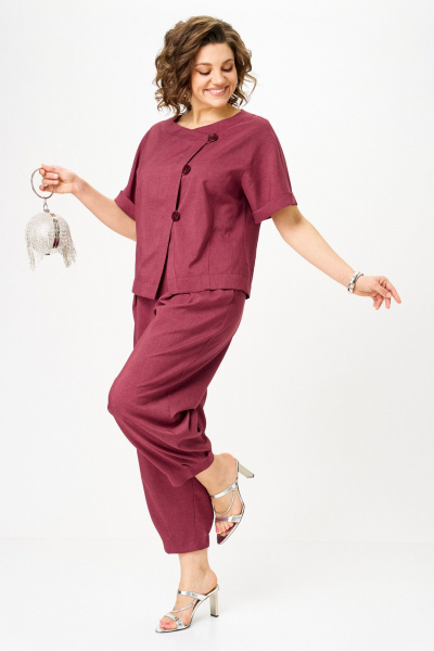 Брюки, жакет Michel chic 1337/1 рубин - фото 7