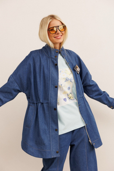 Брюки, жакет KOKOdea 30013 синий - фото 6