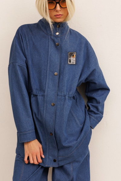 Брюки, жакет KOKOdea 30013 синий - фото 4