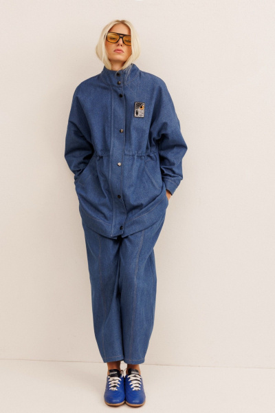 Брюки, жакет KOKOdea 30013 синий - фото 2