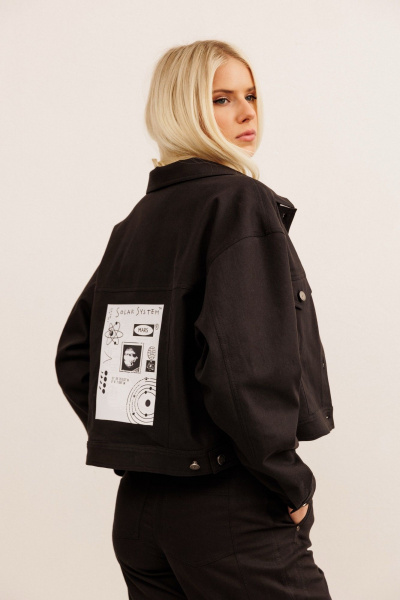 Жакет, юбка KOKOdea 31006 чёрный - фото 3