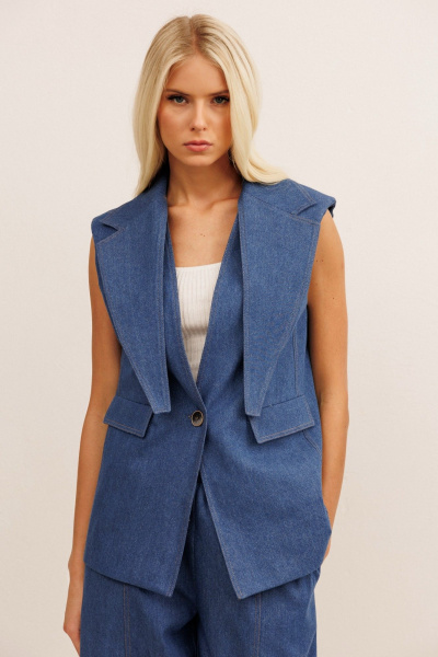 Жилет KOKOdea 81003 синий - фото 1