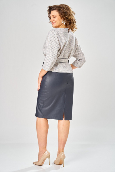 Блуза, юбка Bonna Image 602/9 молочный - фото 7