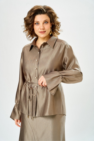 Блуза, юбка Bonna Image 1035/1 бежевый - фото 11