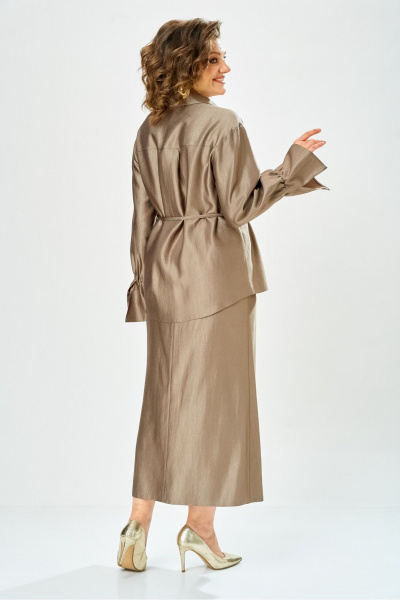 Блуза, юбка Bonna Image 1035/1 бежевый - фото 3