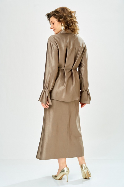 Блуза, юбка Bonna Image 1035/1 бежевый - фото 9