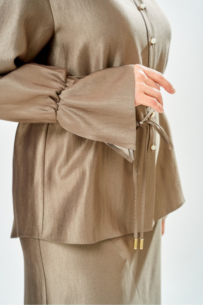 Блуза, юбка Bonna Image 1035/1 бежевый - фото 8