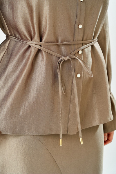 Блуза, юбка Bonna Image 1035/1 бежевый - фото 7