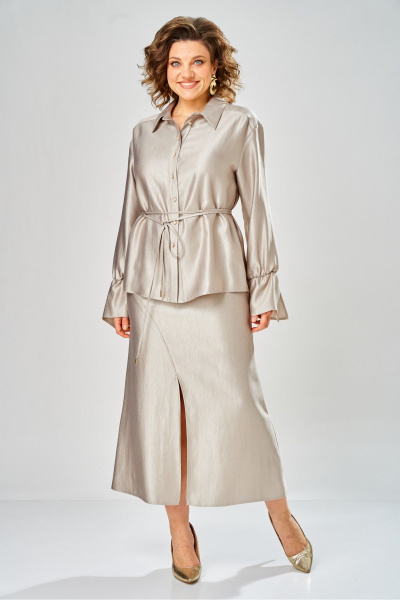 Блуза, юбка Bonna Image 1035/2 молочный - фото 1