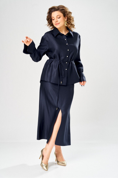 Блуза, юбка Bonna Image 1035/3 синий - фото 1