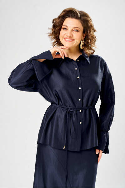 Блуза, юбка Bonna Image 1035/3 синий - фото 2
