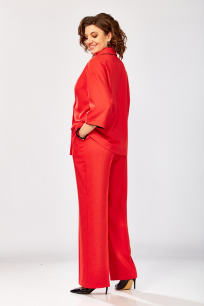 Брюки, жакет ZigzagStyle 630 красный - фото 9