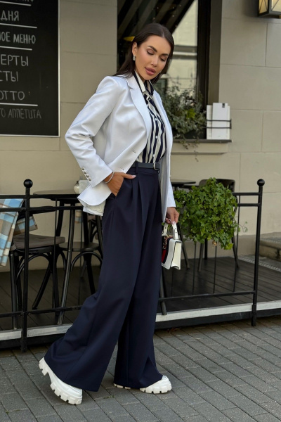 Жакет Urs 24-353-2 бел - фото 9