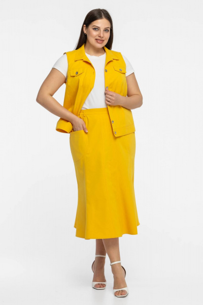 Юбка Avila 0980 желтый - фото 7