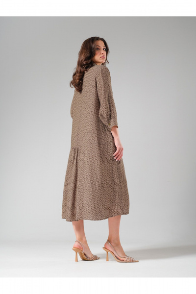 Платье Erika 1621 коричневый - фото 5