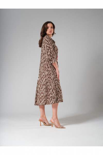 Платье Erika 1621 коричневый - фото 2