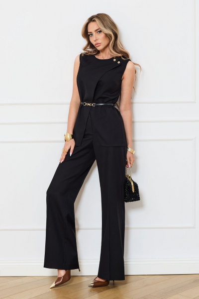 Брюки, жилет Golden Valley 6714 черный - фото 1