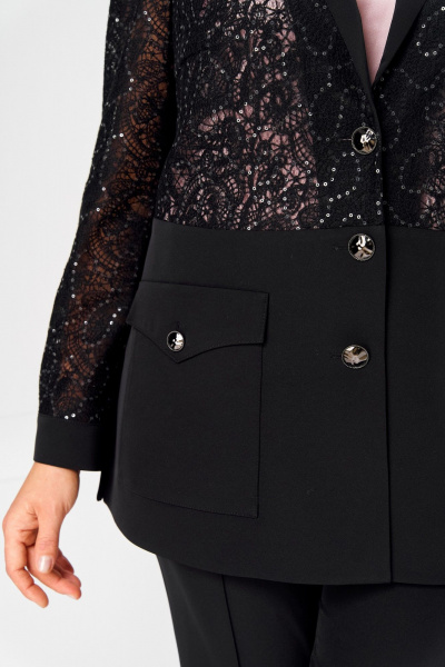 Брюки, жакет, топ Romanovich Style 3-2886 черный - фото 14