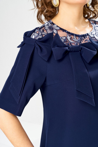 Платье Romanovich Style 1-2899 сине-белый - фото 6