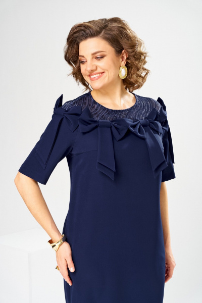 Платье Romanovich Style 1-2899 синий/пайетки - фото 12