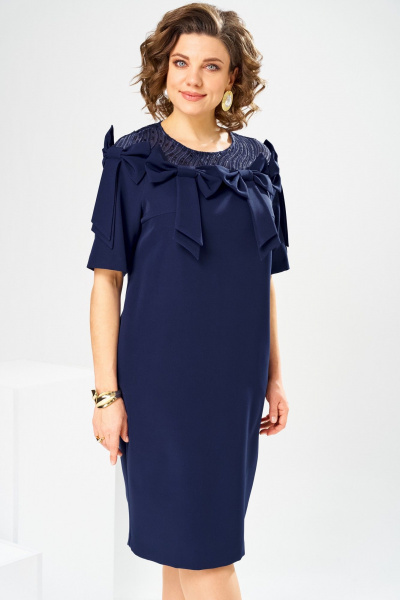 Платье Romanovich Style 1-2899 синий/пайетки - фото 11