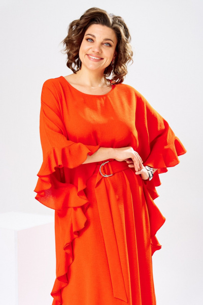 Платье Romanovich Style 1-2870 оранжевый - фото 5